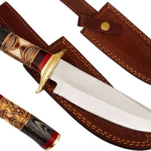 12 Inch Bowie Knife with Sheath | Premium Handmade 12 Inch Hunting Knife for Outdoor & Bushcraft