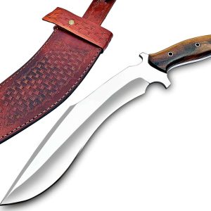 MARKHOR Handmade D2 Kukri Knife - 15 Inch Fixed Blade Full Tang Machete for Survival Clearing Bush, Yard Work, Gardening, Camping, Hiking, and Bushcraft Outdoor Activities