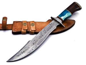 Damascus Bowie Knife