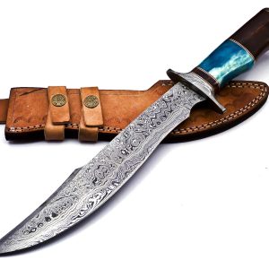 Damascus Bowie Knife