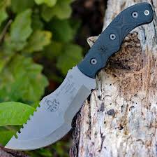 Poshland TR-1168 Custom Handmade Damascus Steel 10 Inches Tracker Knife - Perfect Grip Black Micarta Handle